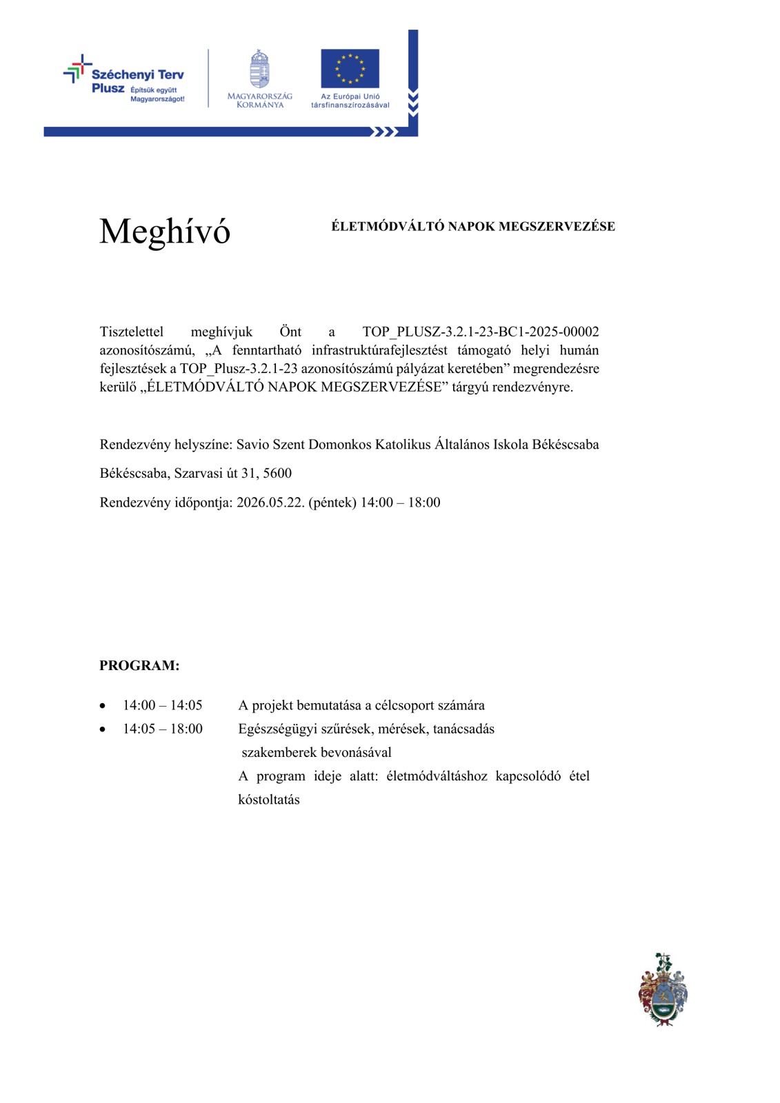 meghivo 20260522 eletmodvalto napok megszervezese savio 2026 05 18 1